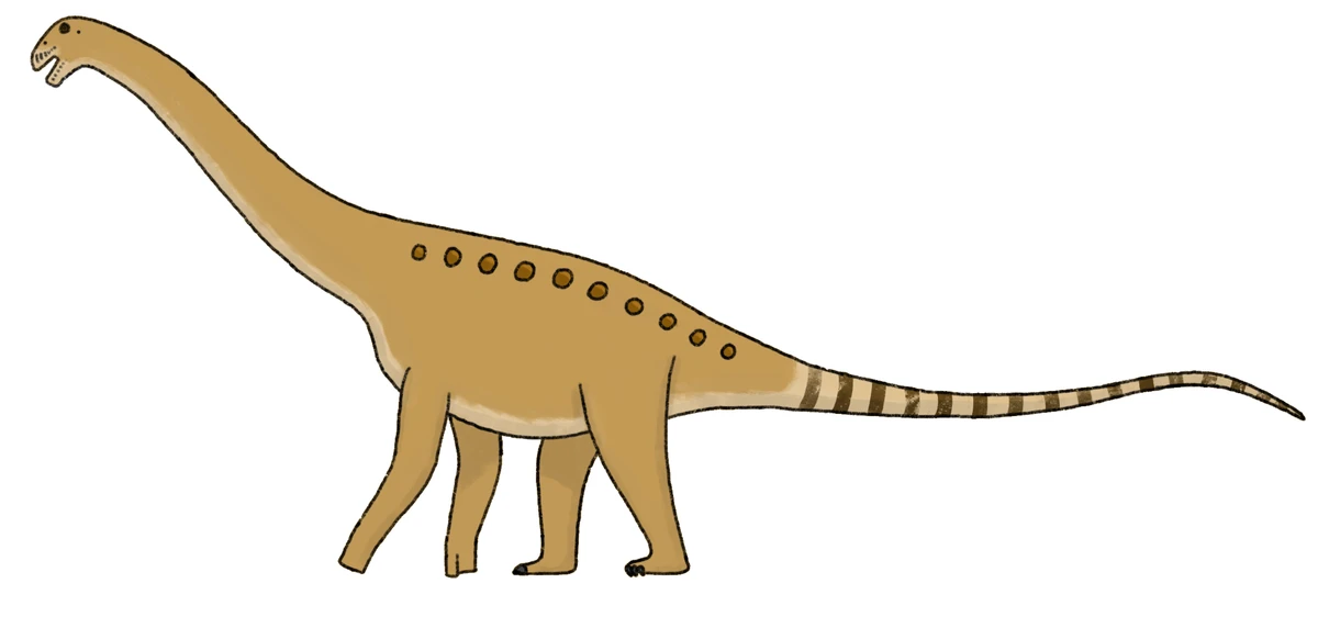 Ilustración paleontológica de Baalsaurus