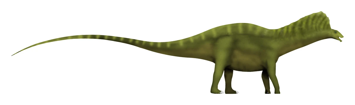Ilustración paleontológica de Bajadasaurus