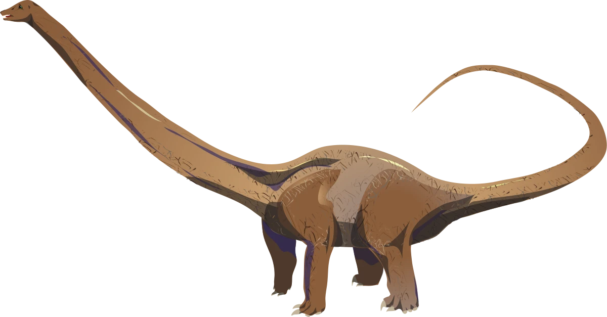 Ilustración paleontológica de Barosaurus