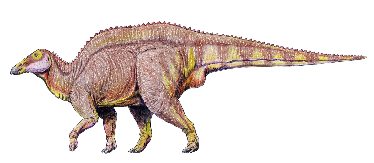 Ilustración paleontológica de Barsboldia