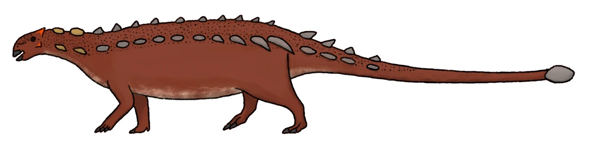 Ilustración paleontológica de Bissektipelta