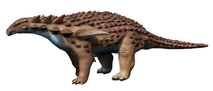 Ilustración paleontológica de Borealopelta