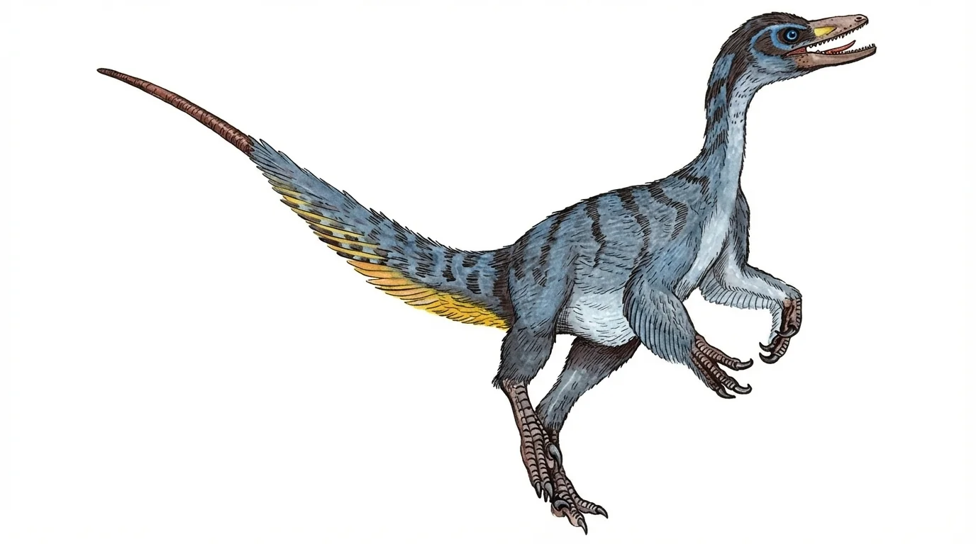 Ilustración paleontológica de Borogovia