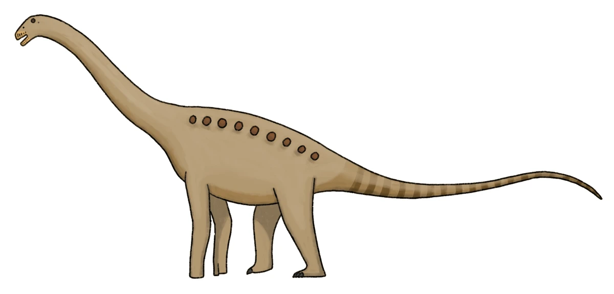Ilustración paleontológica de Brasilotitan