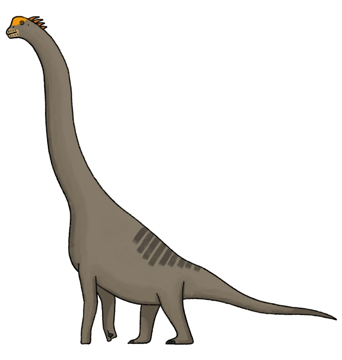 Ilustración paleontológica de Brohisaurus