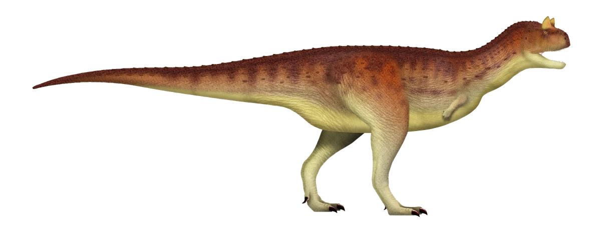 Ilustración paleontológica de Carnotaurus
