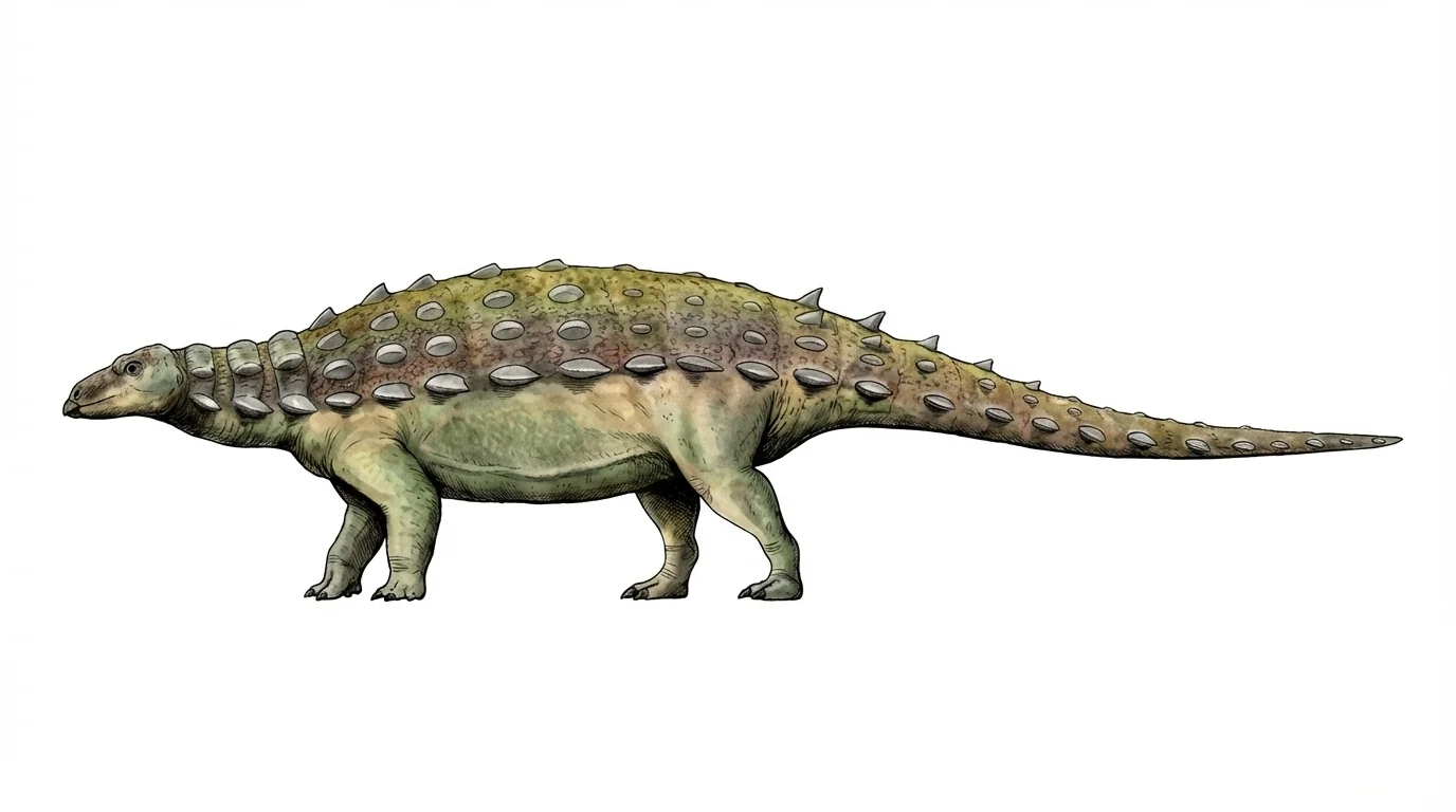 Ilustración paleontológica de Cedarpelta