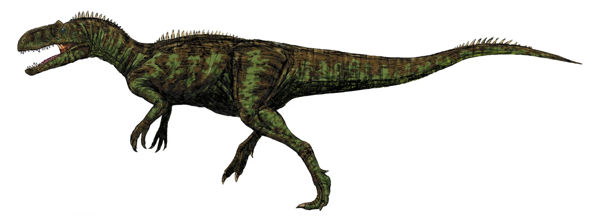 Ilustración paleontológica de Chilantaisaurus