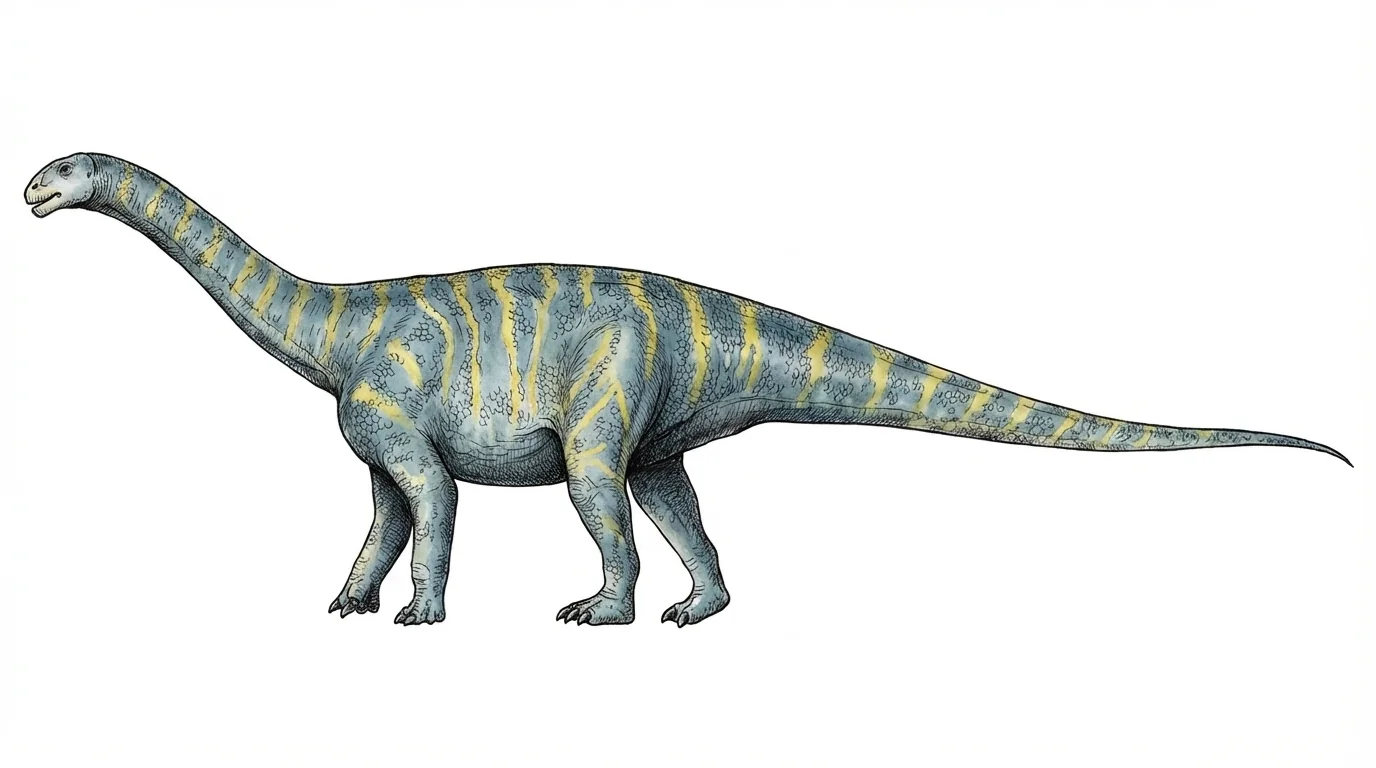 Ilustración paleontológica de Chinshakiangosaurus