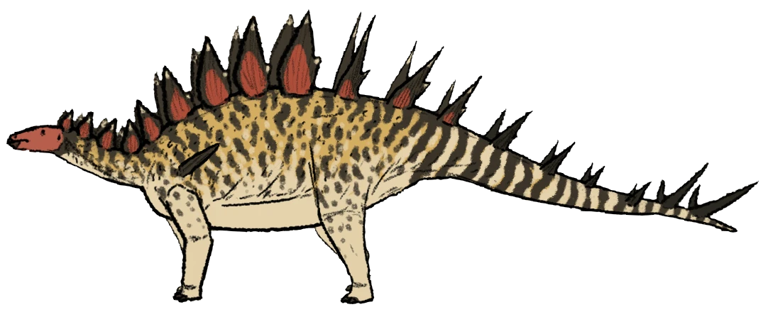 Ilustración paleontológica de Chungkingosaurus