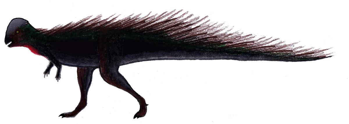 Ilustración paleontológica de Colepiocephale