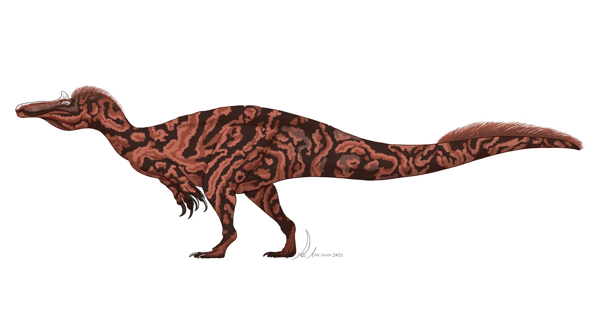 Ilustración paleontológica de Cristatusaurus