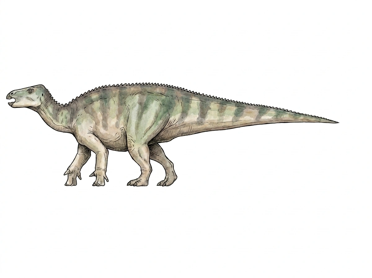 Ilustración paleontológica de Dakotadon