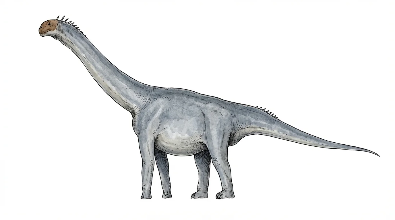 Ilustración paleontológica de Datousaurus