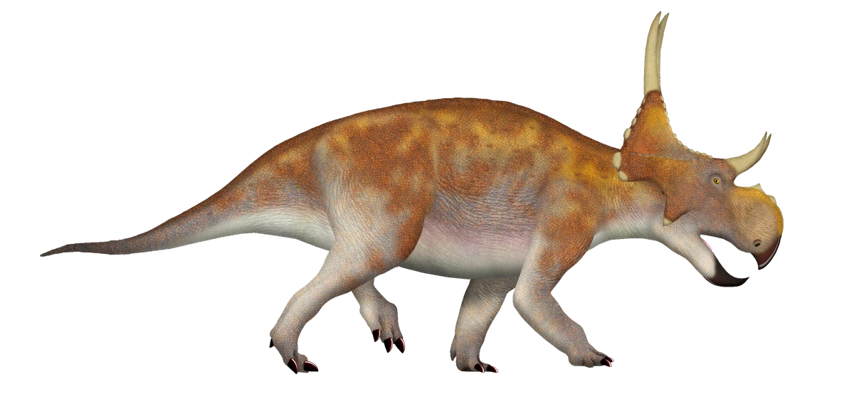 Ilustración paleontológica de Diabloceratops