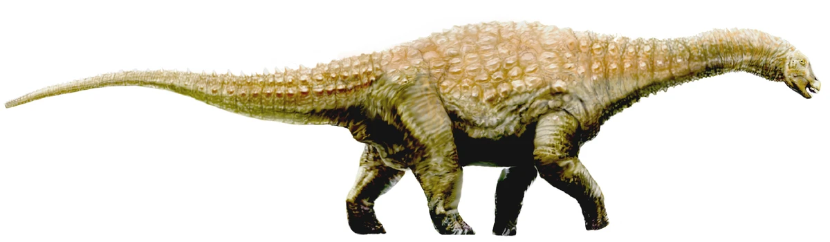 Ilustración paleontológica de Diamantinasaurus