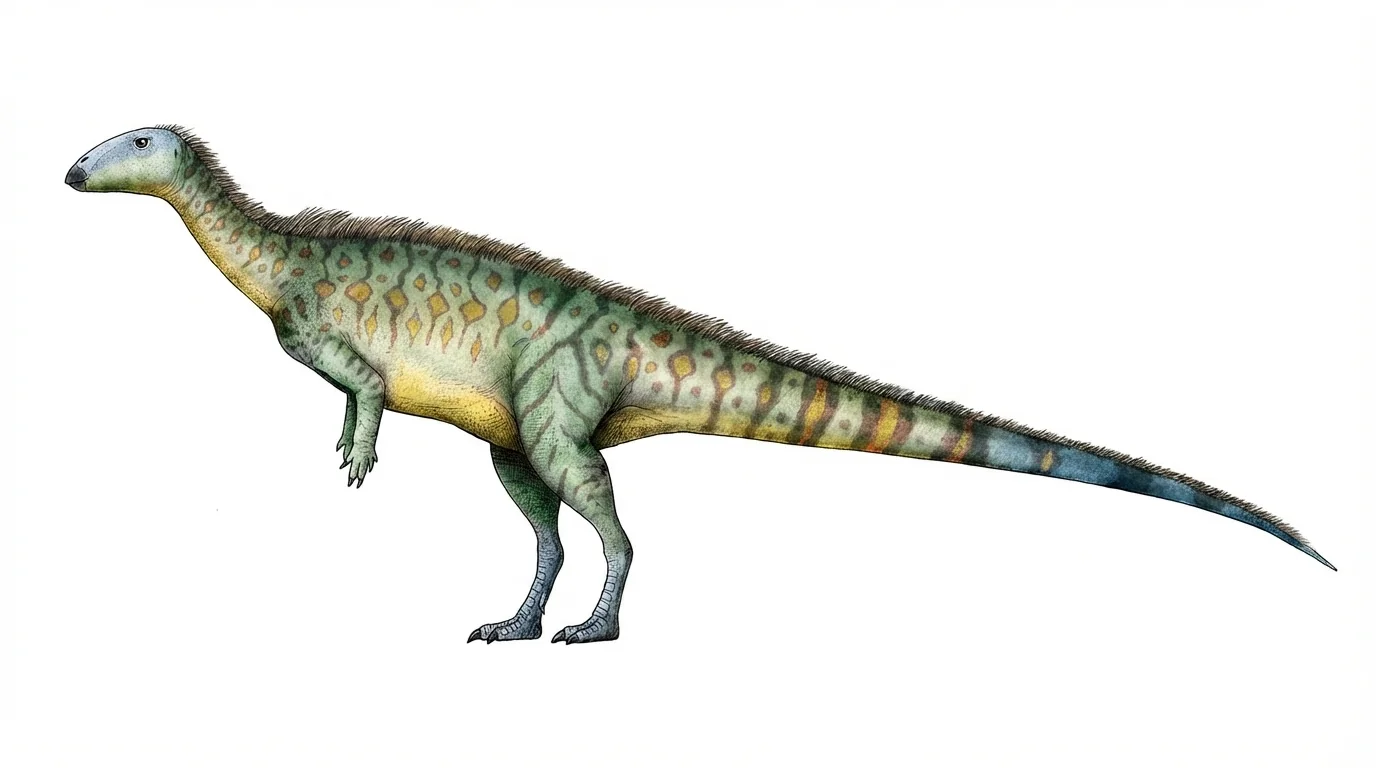 Ilustración paleontológica de Eousdryosaurus