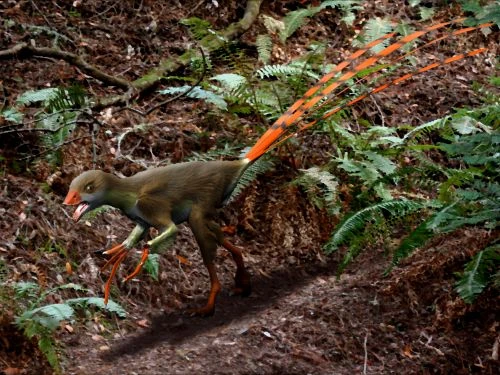Ilustración paleontológica de Epidexipteryx