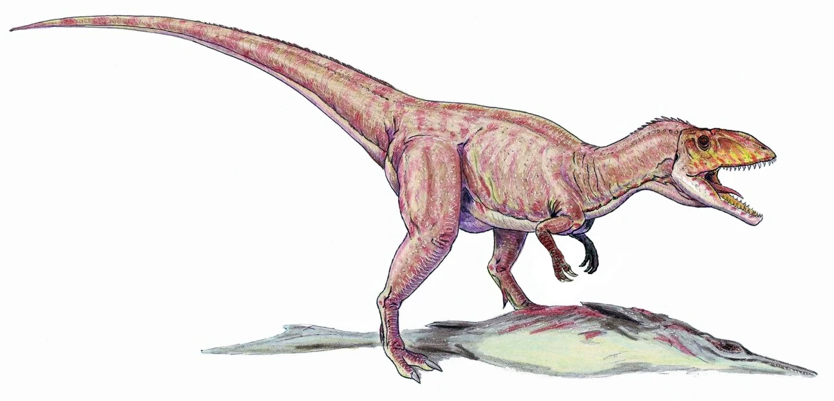 Ilustración paleontológica de Eustreptospondylus