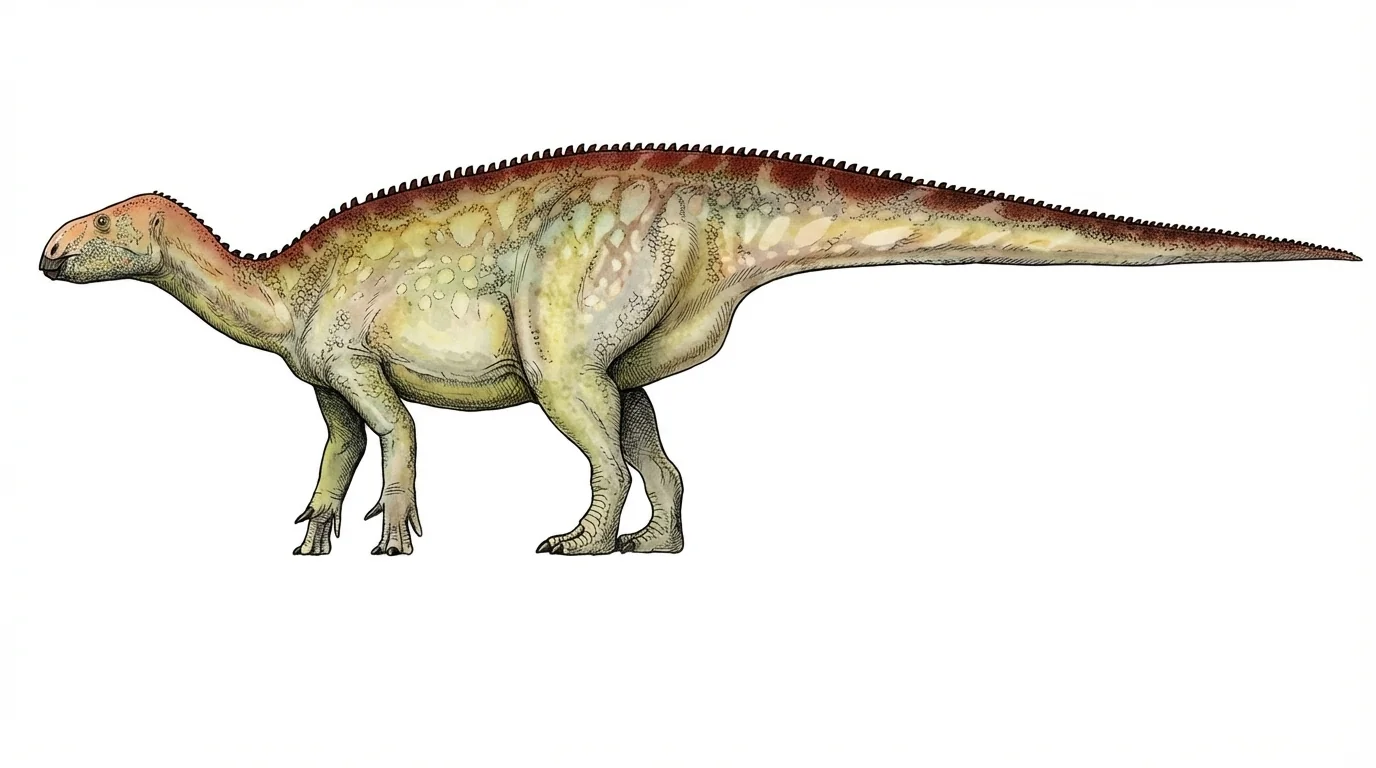 Ilustración paleontológica de Fukuisaurus