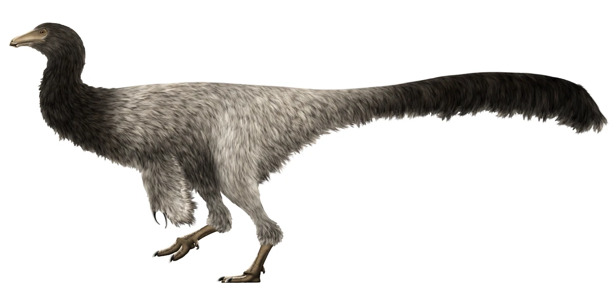 Ilustración paleontológica de Garudimimus