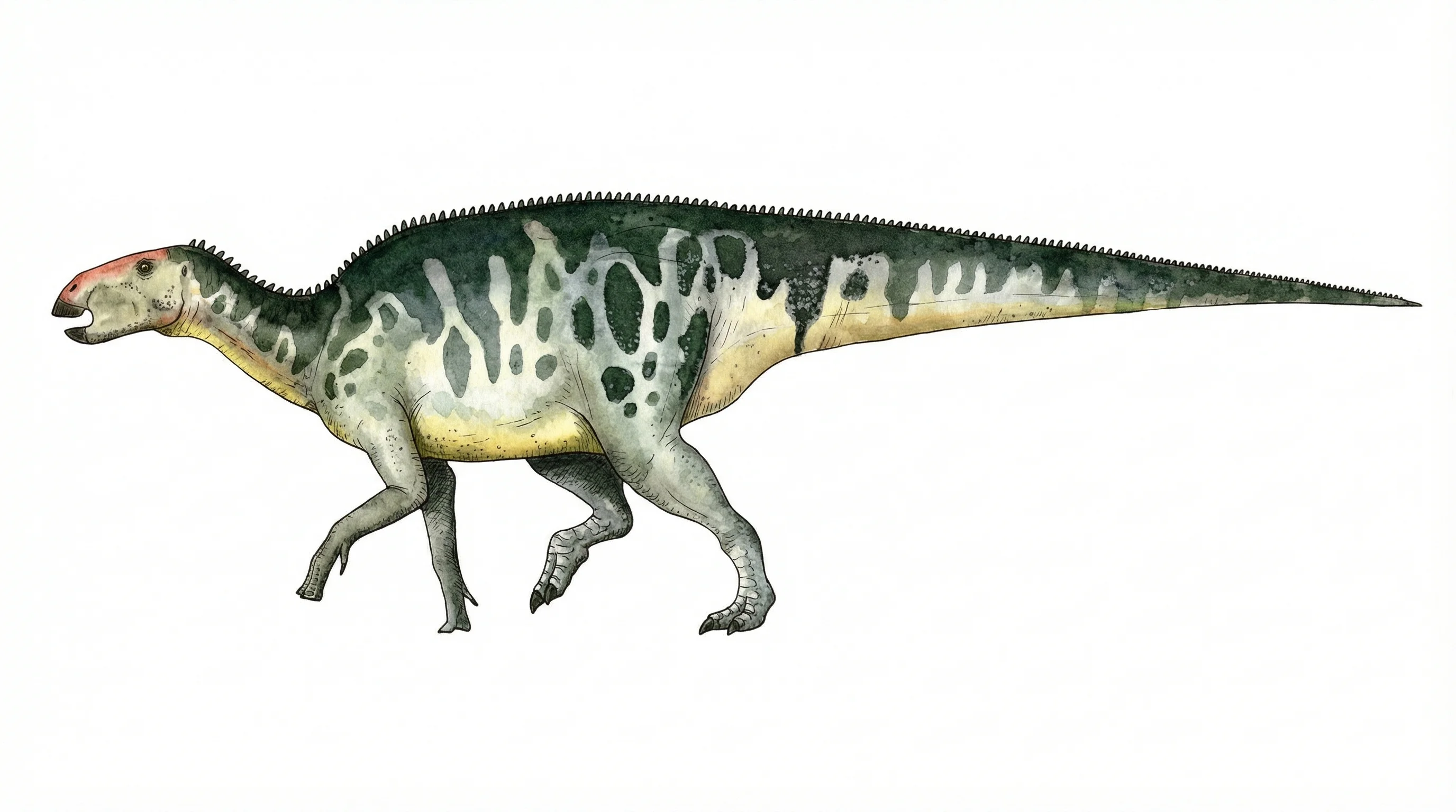 Ilustración paleontológica de Gilmoreosaurus