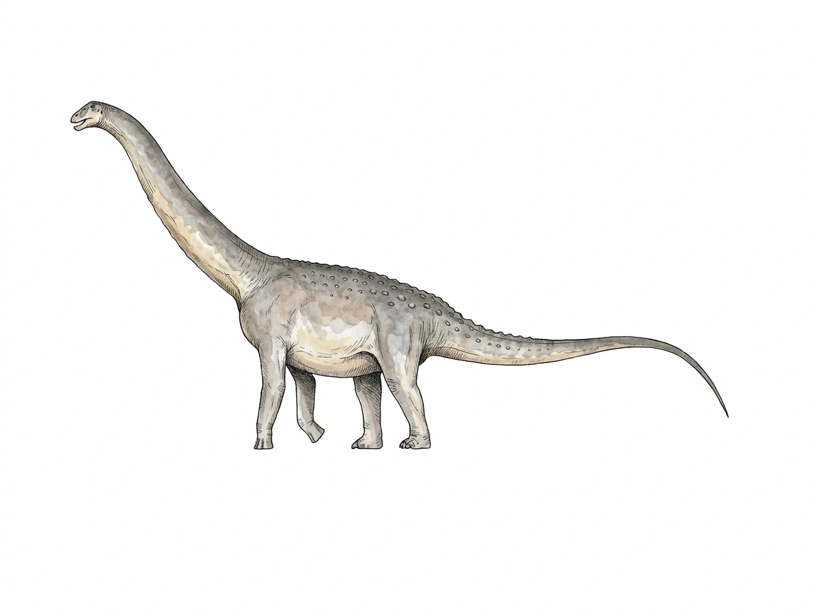Ilustración paleontológica de Gondwanatitan