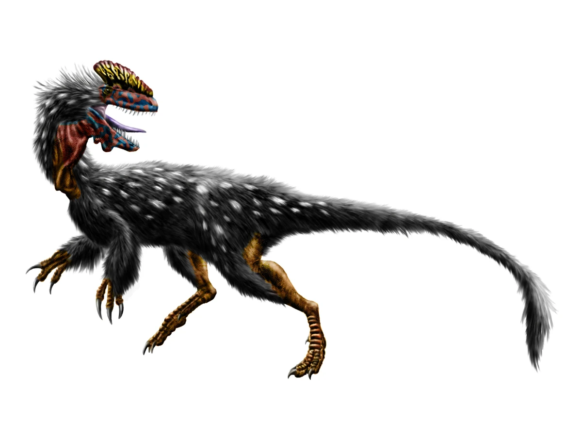 Ilustración paleontológica de Guanlong