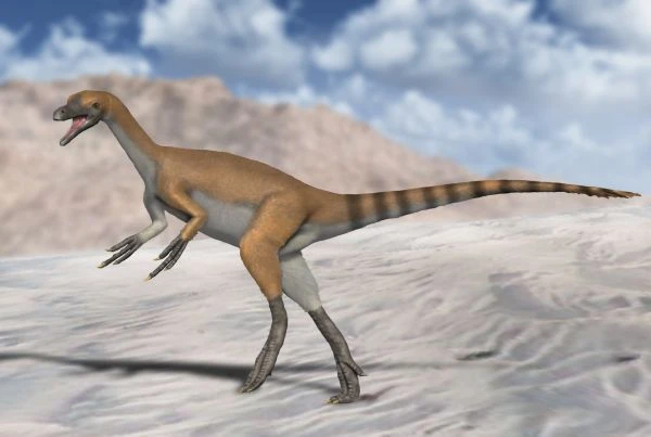 Ilustración paleontológica de Haplocheirus