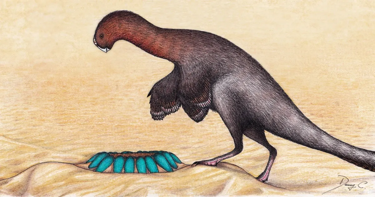 Ilustración paleontológica de Heyuannia