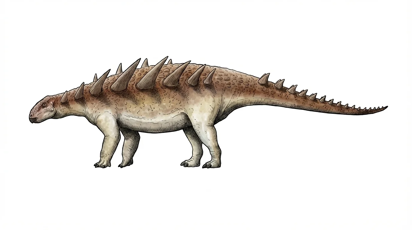Ilustración paleontológica de Hoplitosaurus
