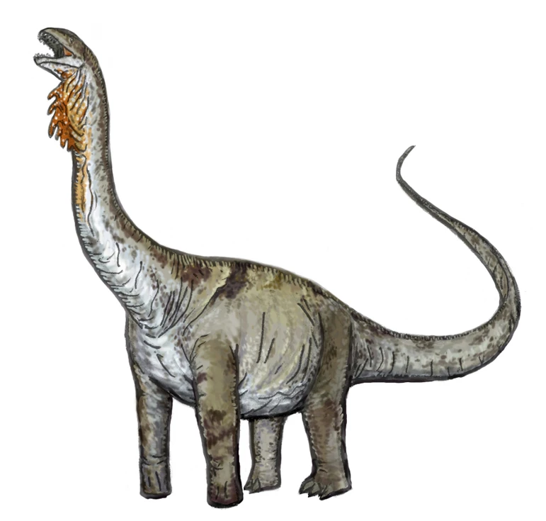 Ilustración paleontológica de Huabeisaurus