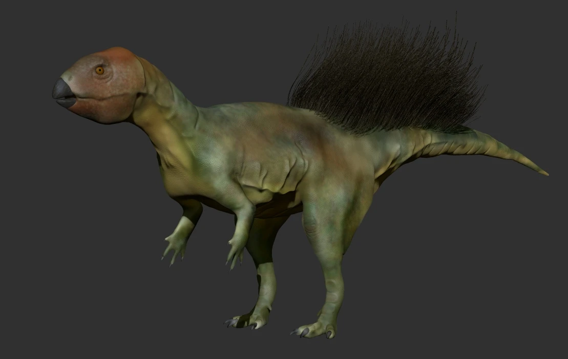 Ilustración paleontológica de Hualianceratops