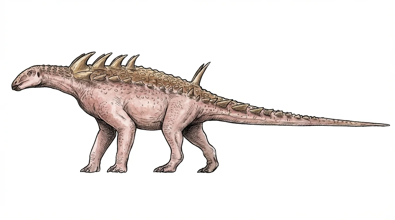 Ilustración paleontológica de Hungarosaurus