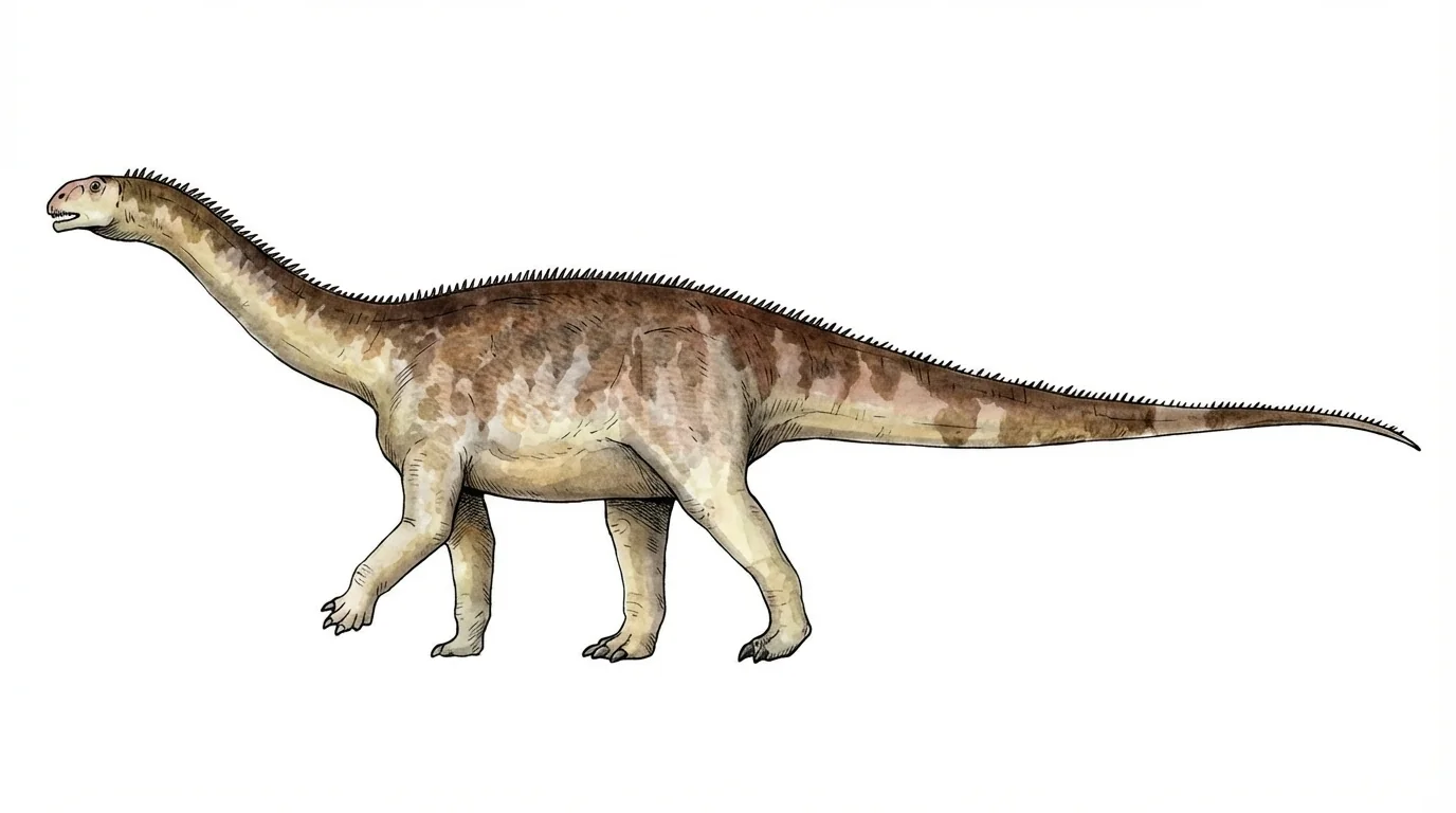 Ilustración paleontológica de Isanosaurus