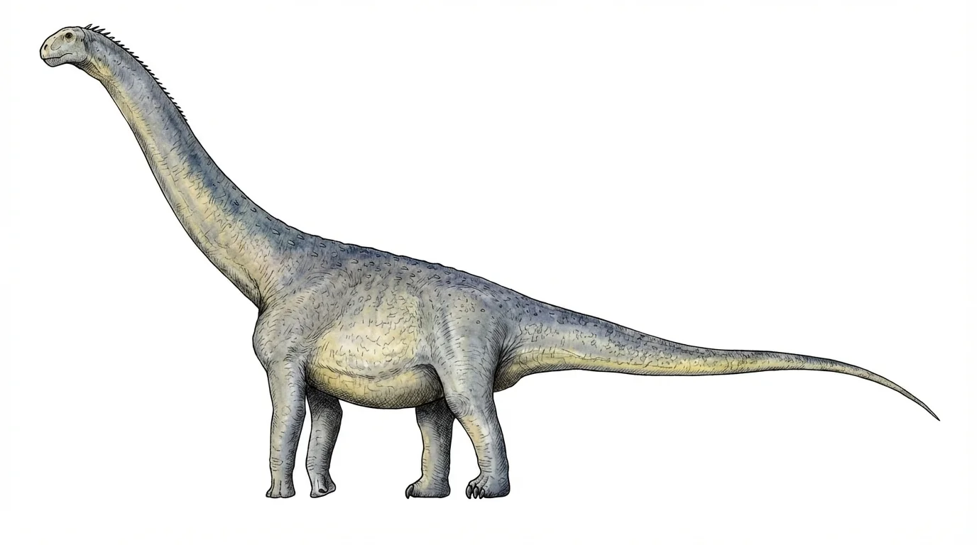 Ilustración paleontológica de Janenschia