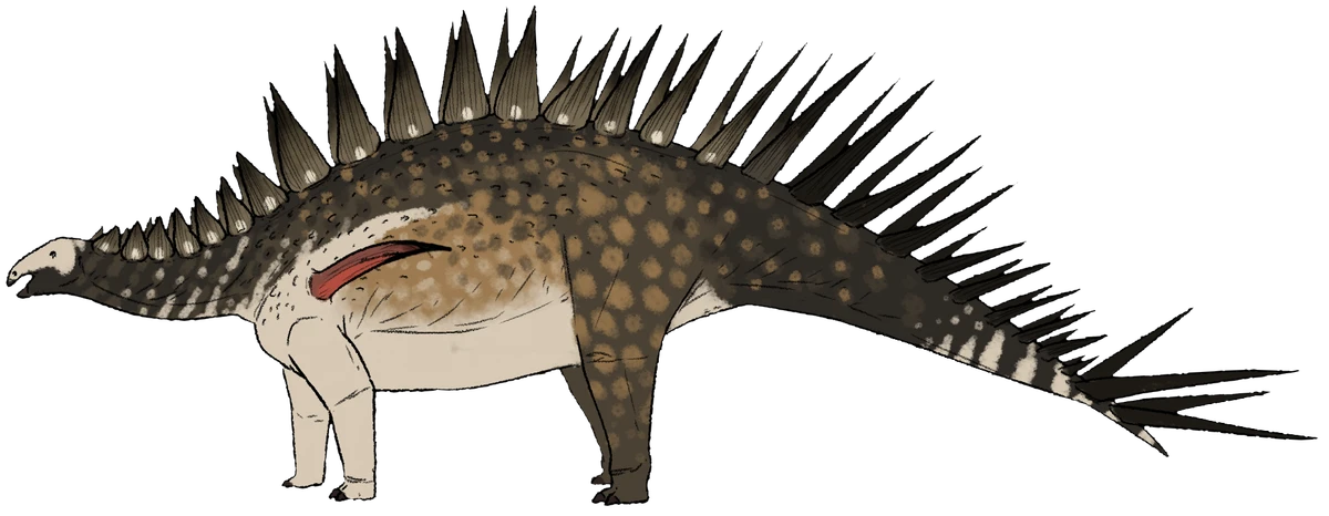 Ilustración paleontológica de Jiangjunosaurus