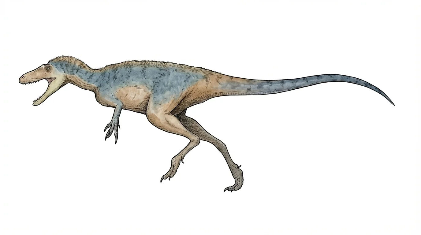 Ilustración paleontológica de Jinbeisaurus
