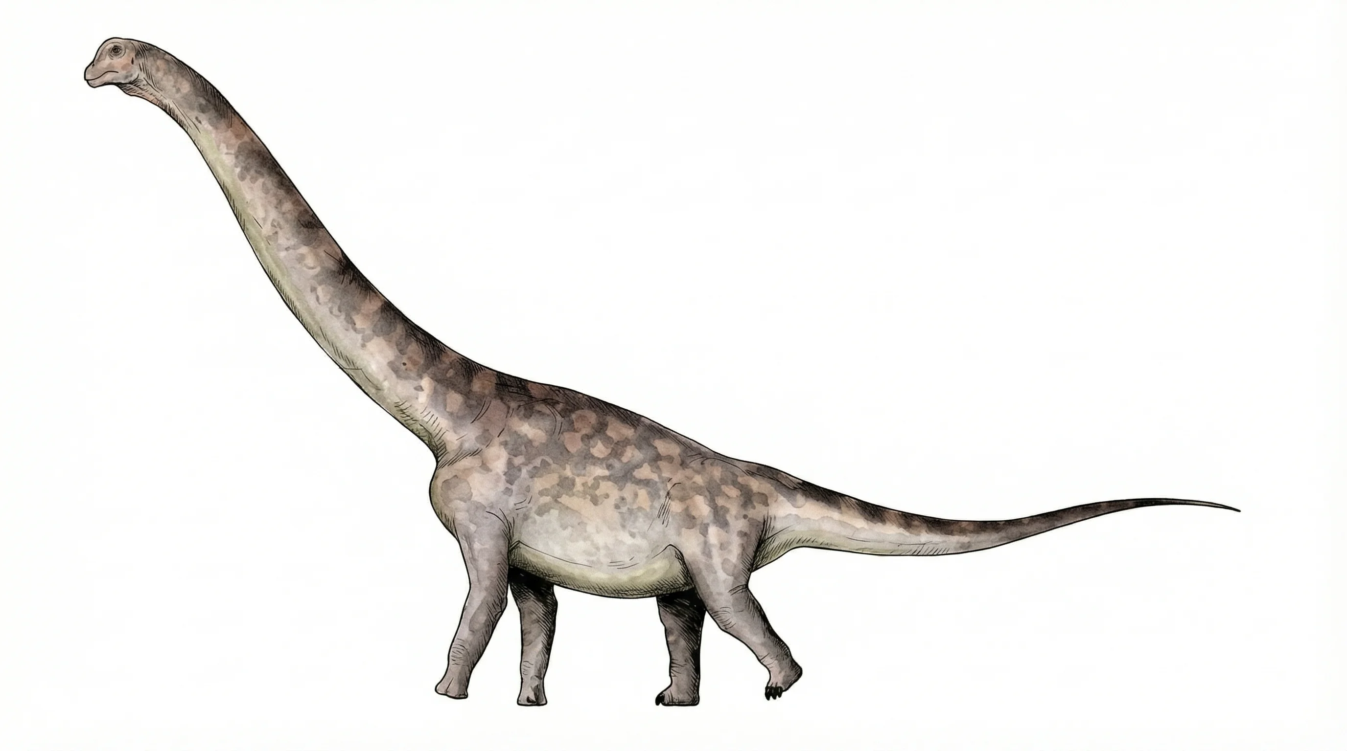 Ilustración paleontológica de Jiutaisaurus