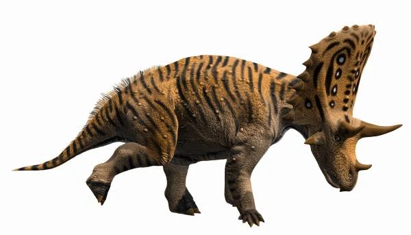 Ilustración paleontológica de Judiceratops