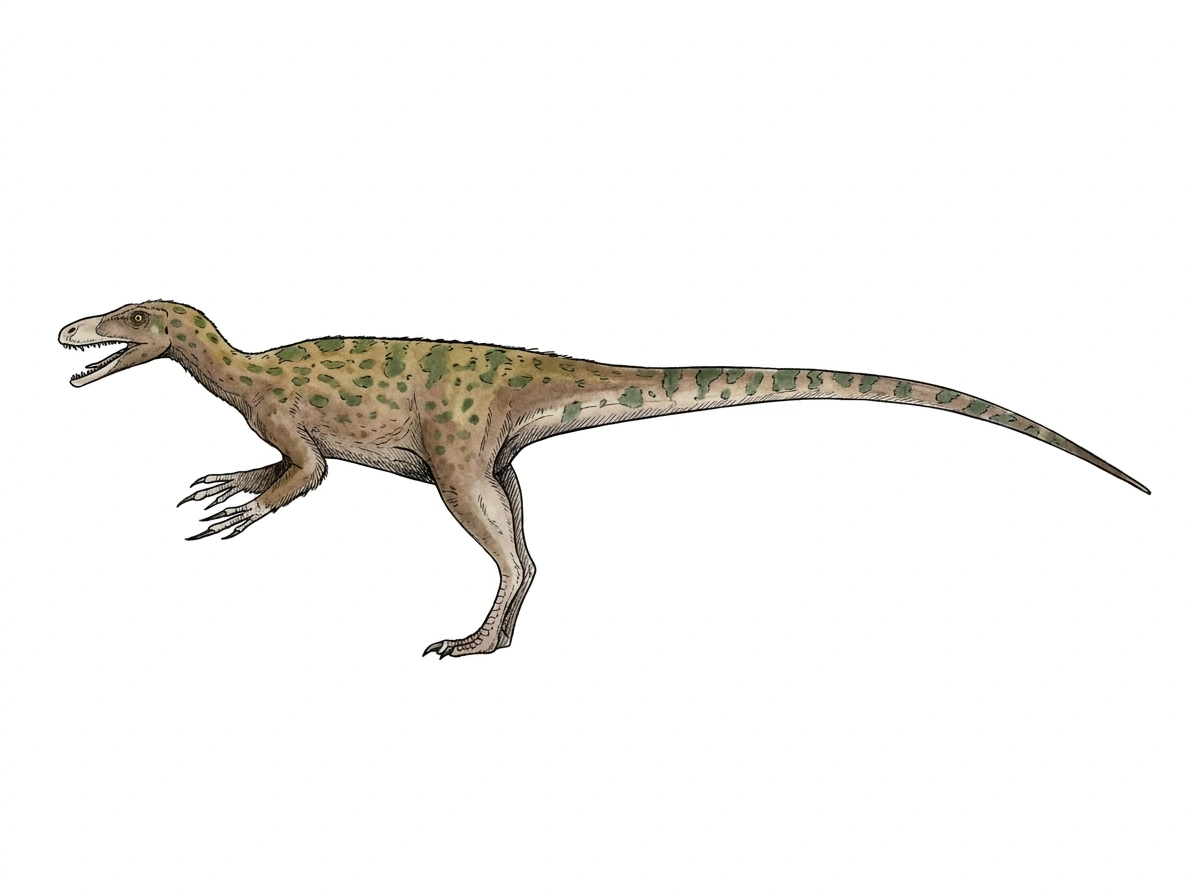 Ilustración paleontológica de Juratyrant