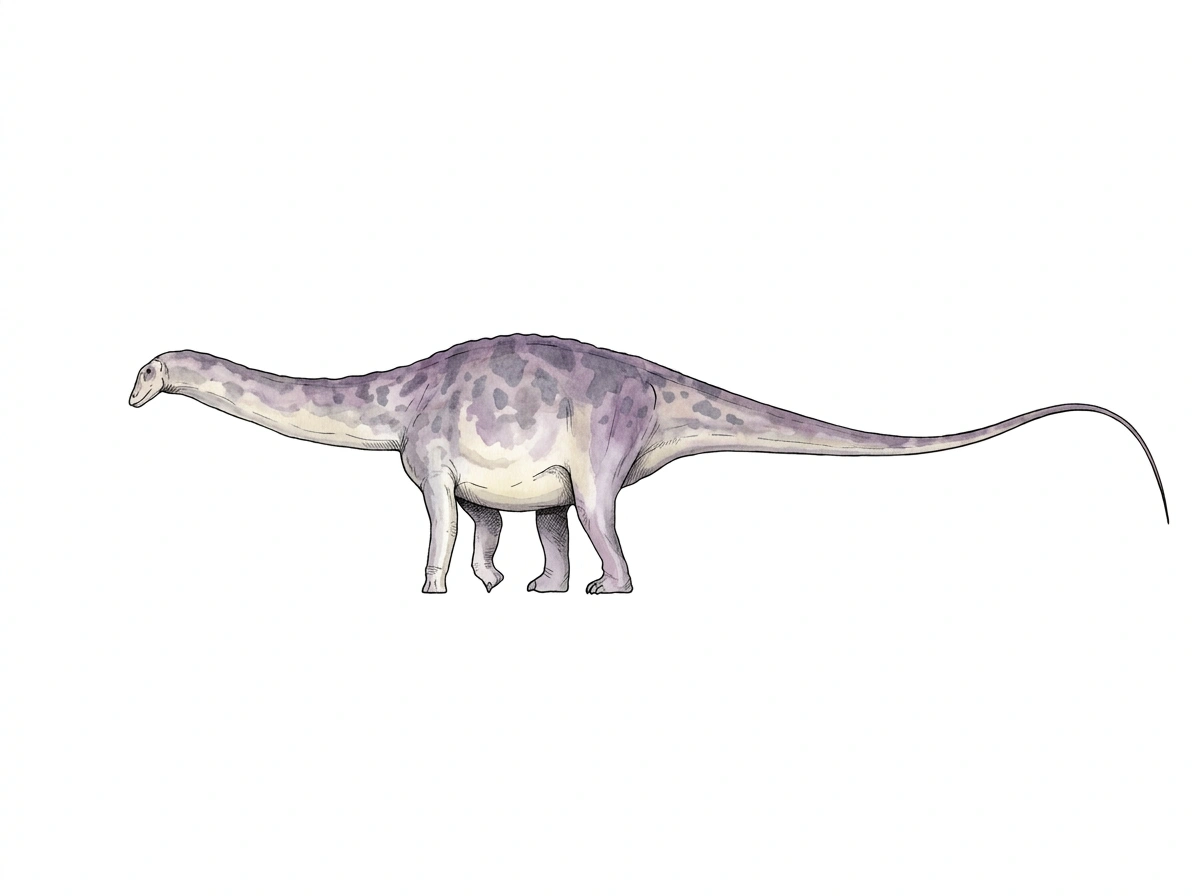 Ilustración paleontológica de Kaatedocus