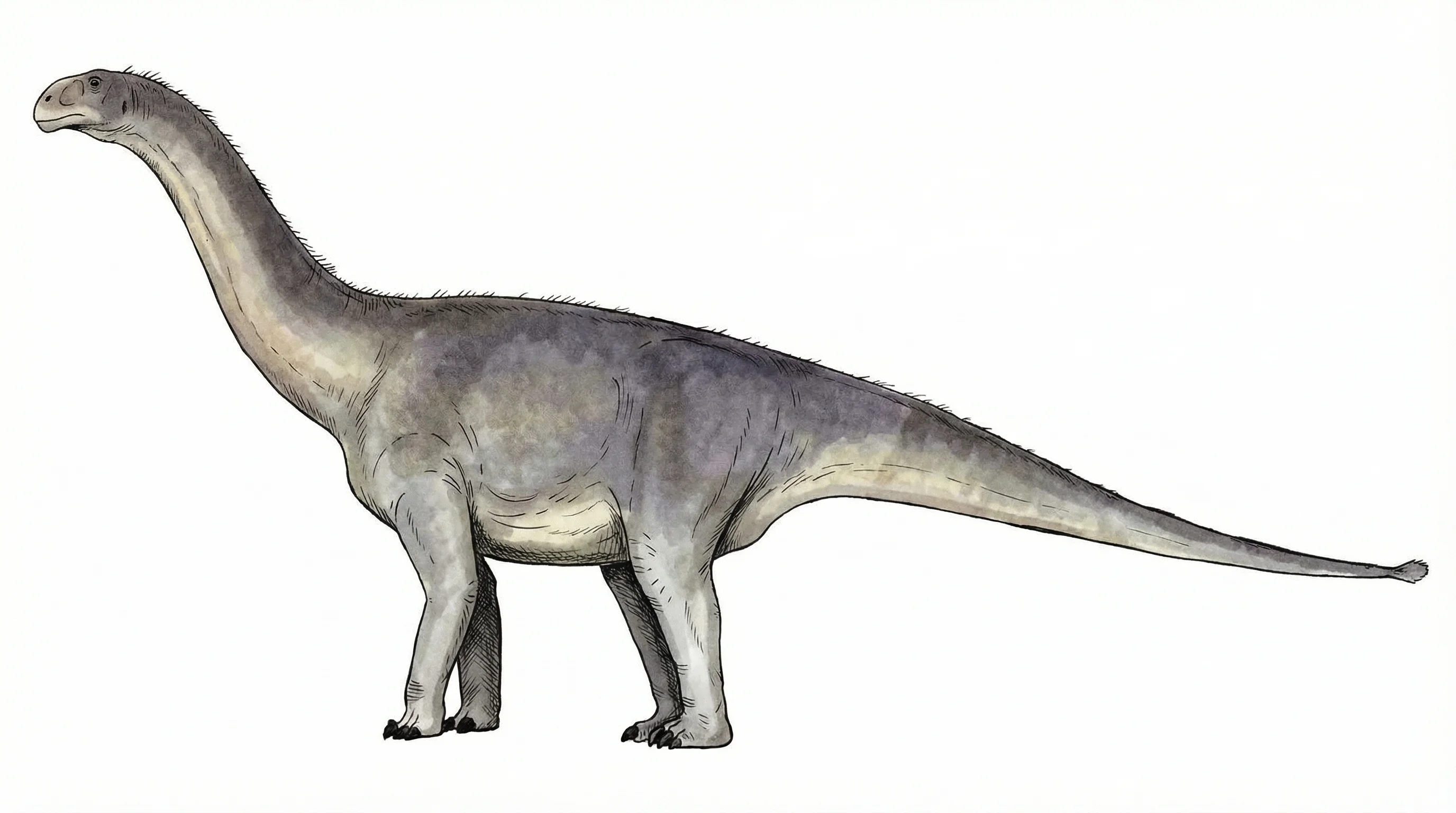 Ilustración paleontológica de Kotasaurus