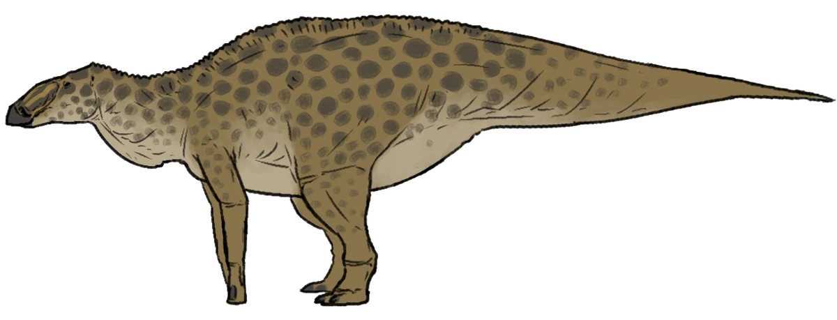 Ilustración paleontológica de Laiyangosaurus