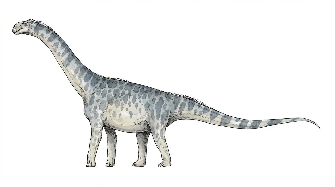 Ilustración paleontológica de Lapparentosaurus