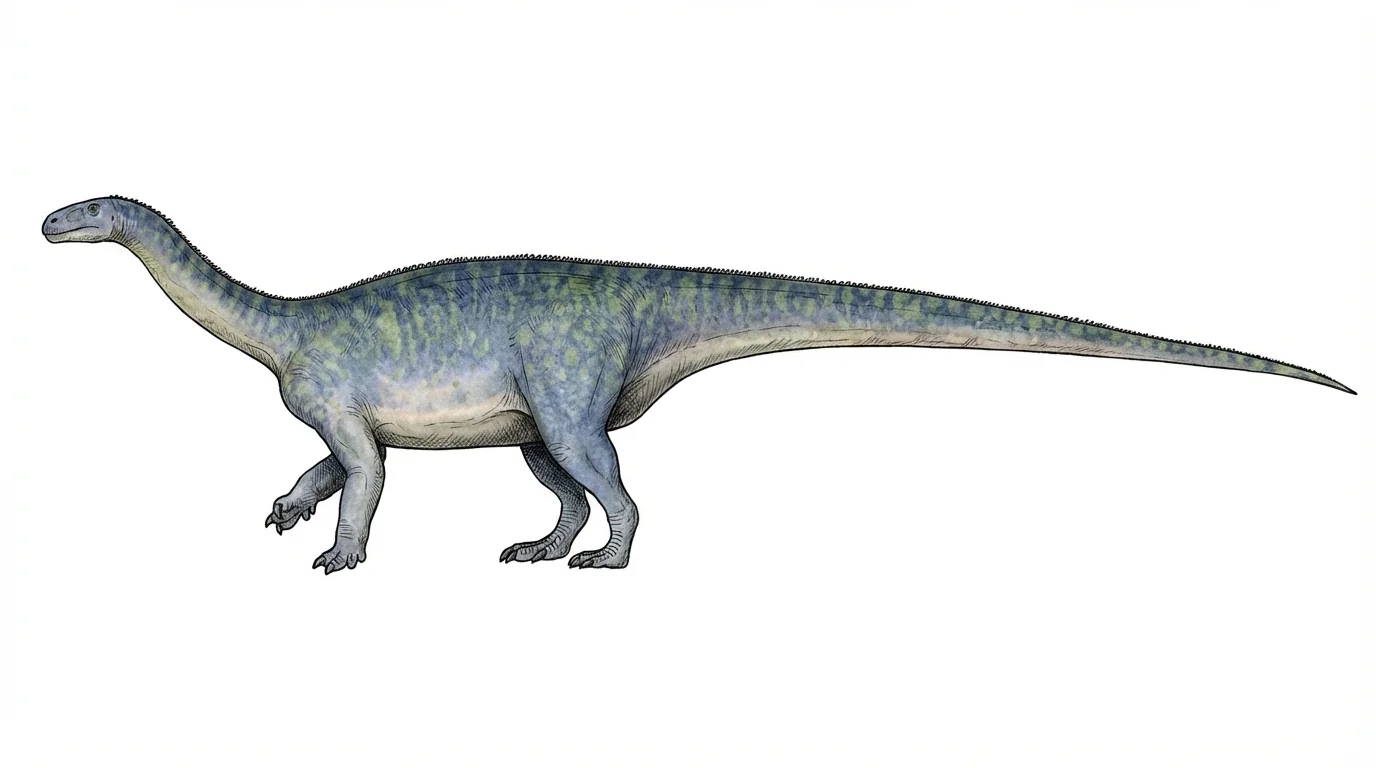 Ilustración paleontológica de Lessemsaurus