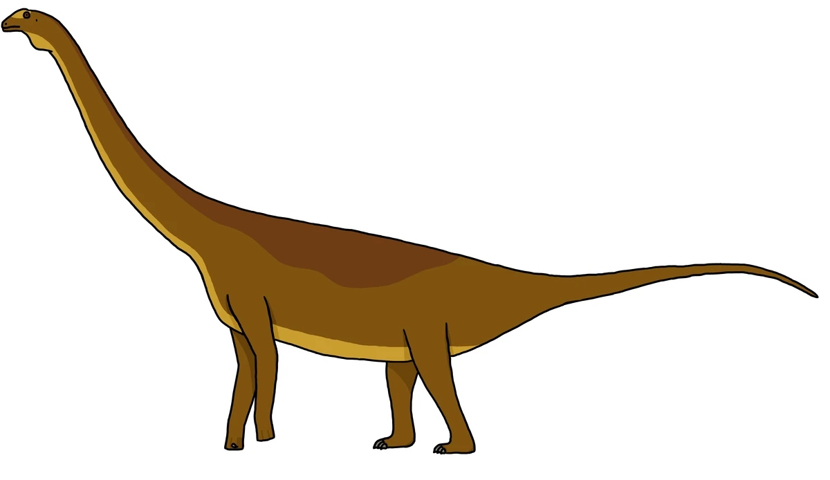 Ilustración paleontológica de Ligabuesaurus