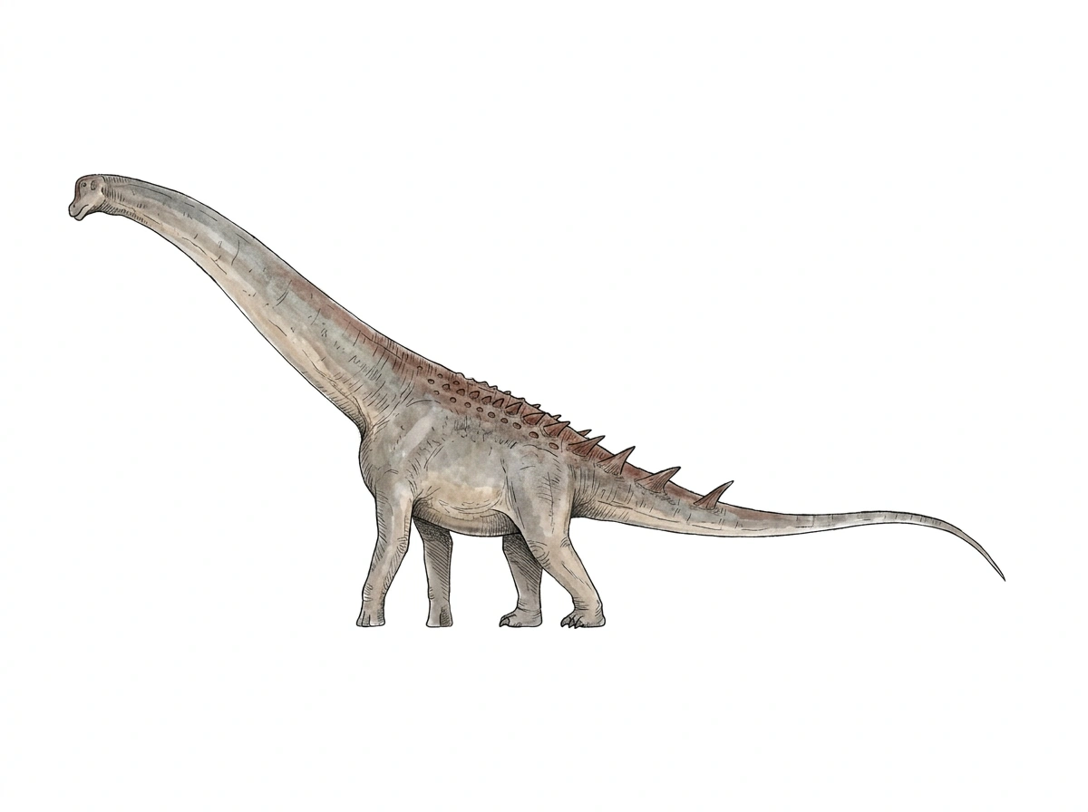 Ilustración paleontológica de Lohuecotitan