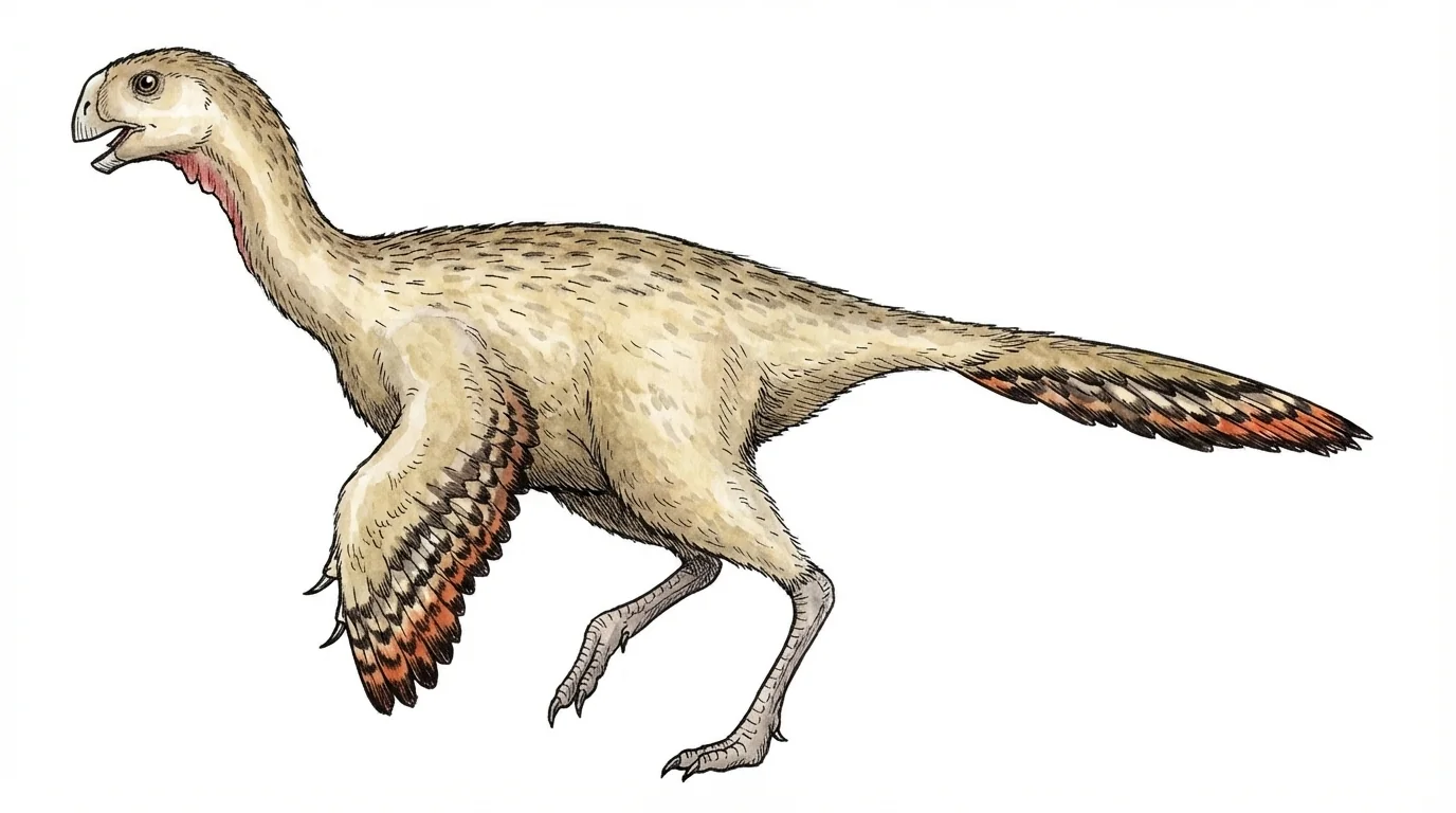 Ilustración paleontológica de Luoyanggia