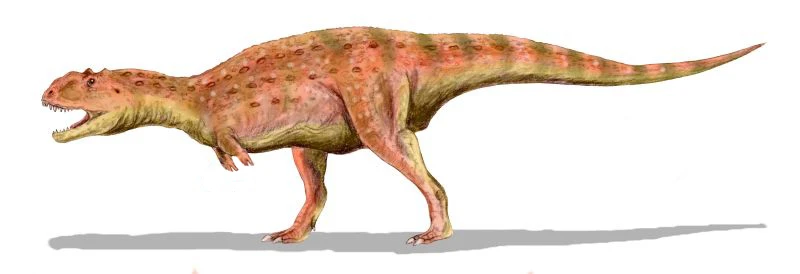Ilustración paleontológica de Majungasaurus